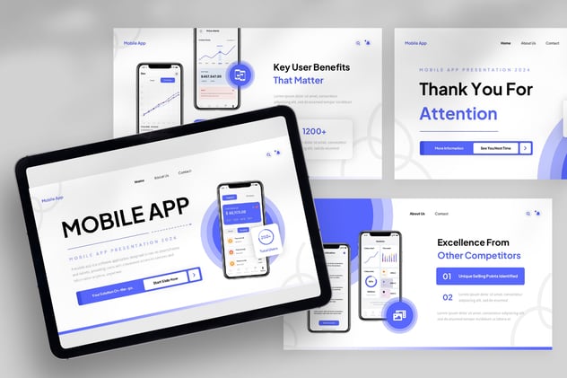 移动应用App产品营销PPT模板 - PPT派 移动应用App产品营销PPT模板 - PPT派
