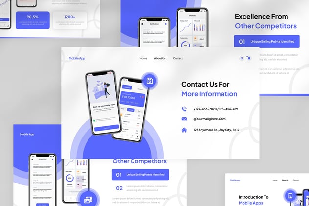 移动应用App产品营销PPT模板 - PPT派 移动应用App产品营销PPT模板 - PPT派