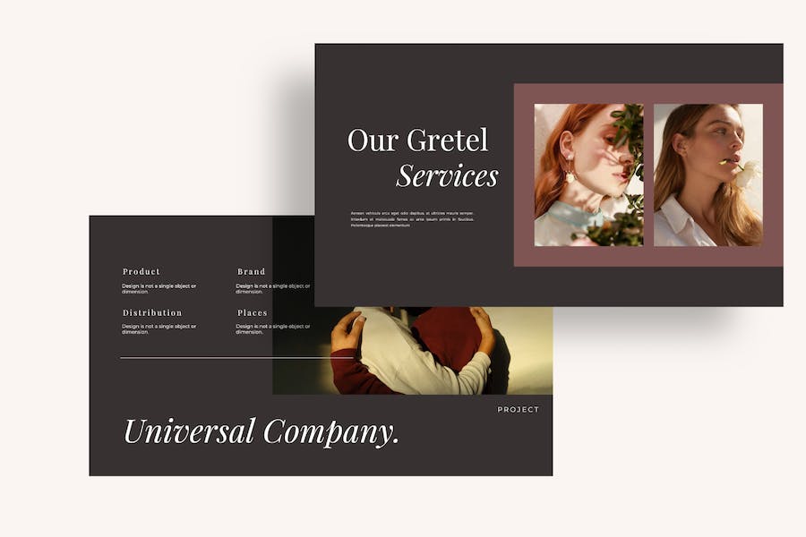 时尚创意多彩品牌展示Keynote模板 - PPT派