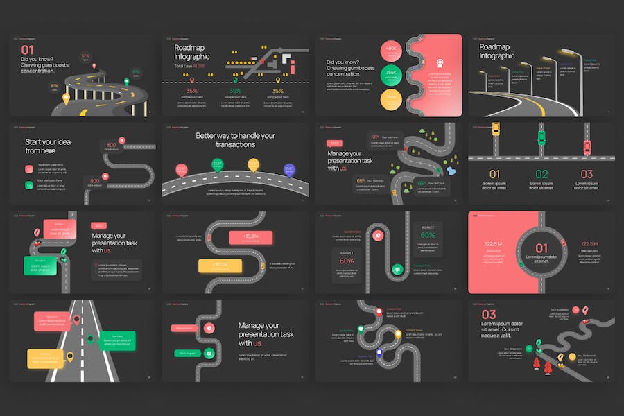 PowerPoint Roadmap infographic powerpoint template PPT PowerPoint Roadmap infographic powerpoint template PPT