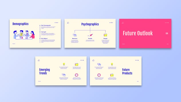 充满活力的涂鸦创意业务PPT模板 - PPT派 充满活力的涂鸦创意业务PPT模板 - PPT派