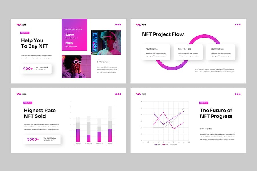 NFT非同质化代币区块链Keynote模板 - PPT派