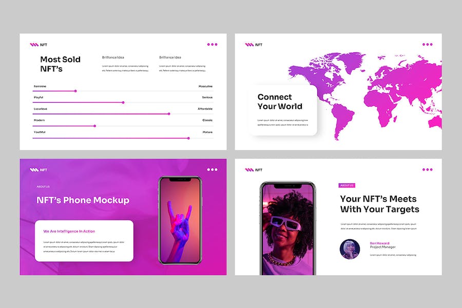NFT非同质化代币区块链Keynote模板 - PPT派