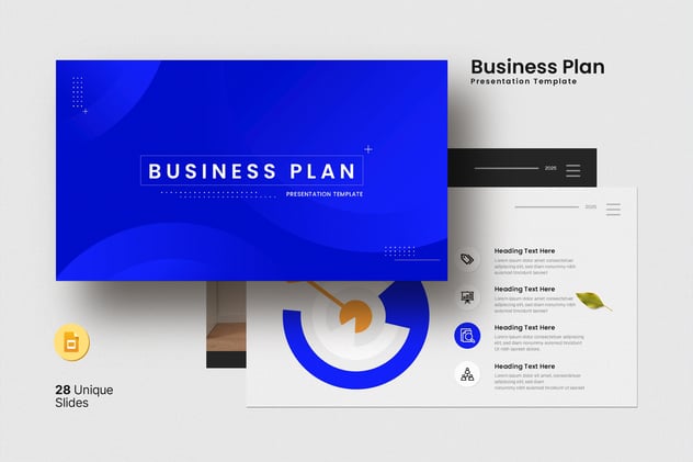 新拟态设计欧美商业风格投资PPT模板 - PPT派