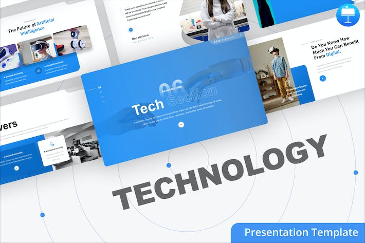 科技技术公司介绍展示keynote模板 - PPT派