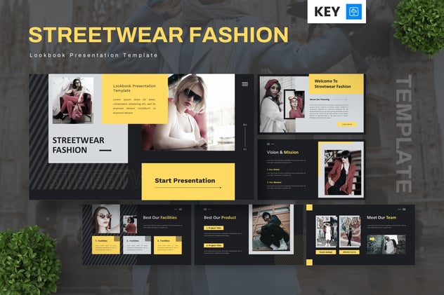 街头服饰时尚品牌宣传Keynote模板 - PPT派