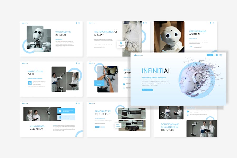 AI人工智能PPT模板 - PPT派 AI人工智能PPT模板 - PPT派