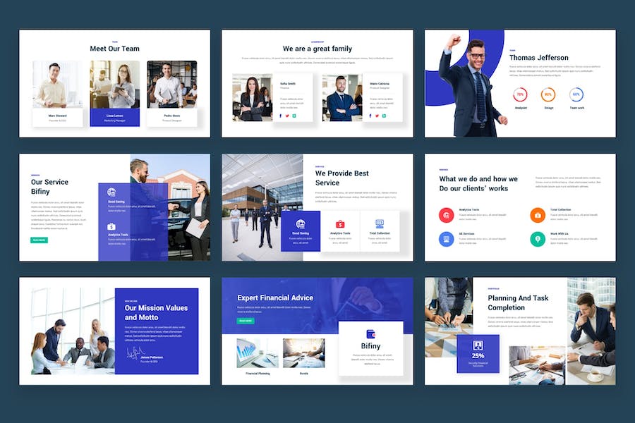 商务财务领域展 PPT模板 - PPT派
