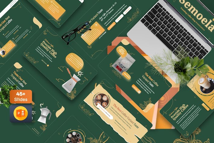 咖啡品牌门店营销运营PPT模板 - PPT派