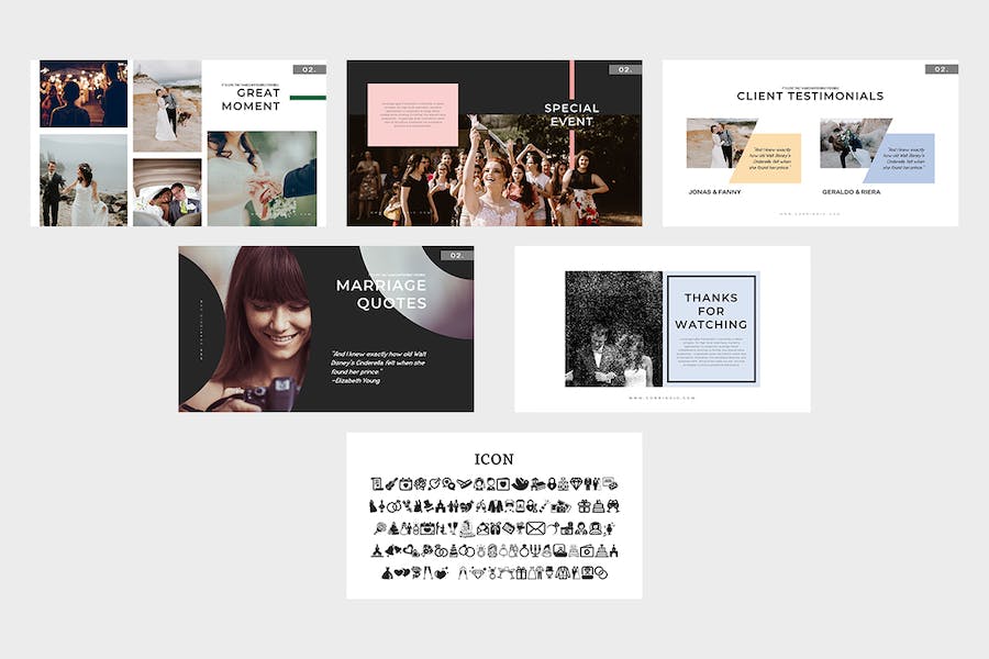 极简风格婚礼组织策划keynote模板 - PPT派 极简风格婚礼组织策划keynote模板 - PPT派