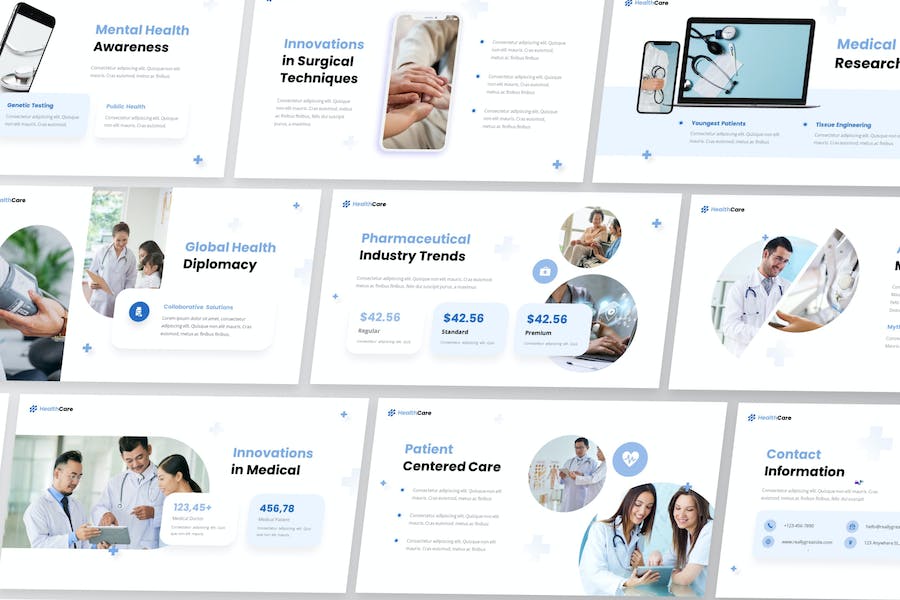 医疗保健综合健康管理PPT模板 - PPT派 医疗保健综合健康管理PPT模板 - PPT派