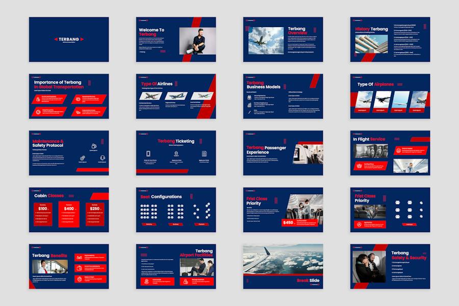 航空公司品牌服务PPT模板 - PPT派 航空公司品牌服务PPT模板 - PPT派