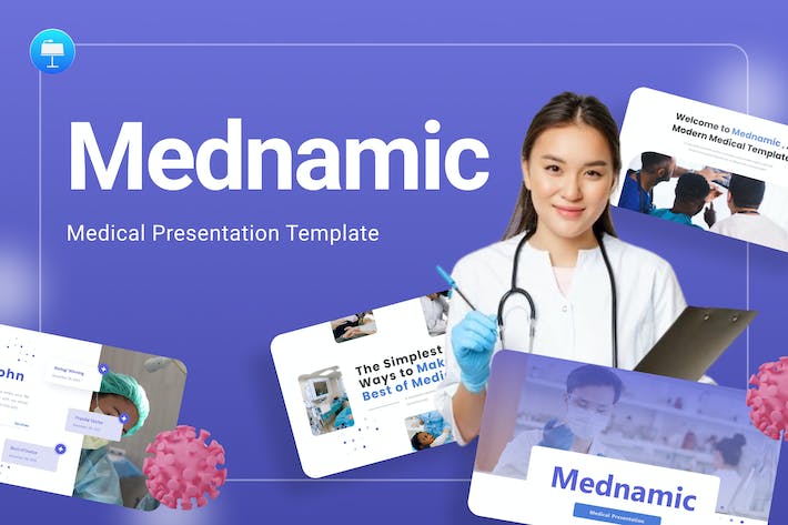 医疗医学医药研究医学keynote模板 - PPT派