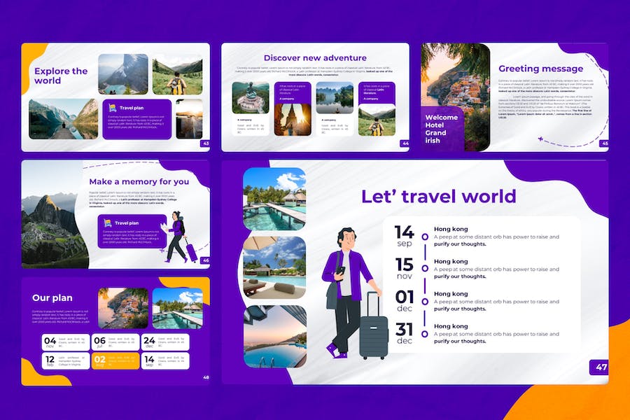 旅行社旅游公司keynote模板 - PPT派 旅行社旅游公司keynote模板 - PPT派