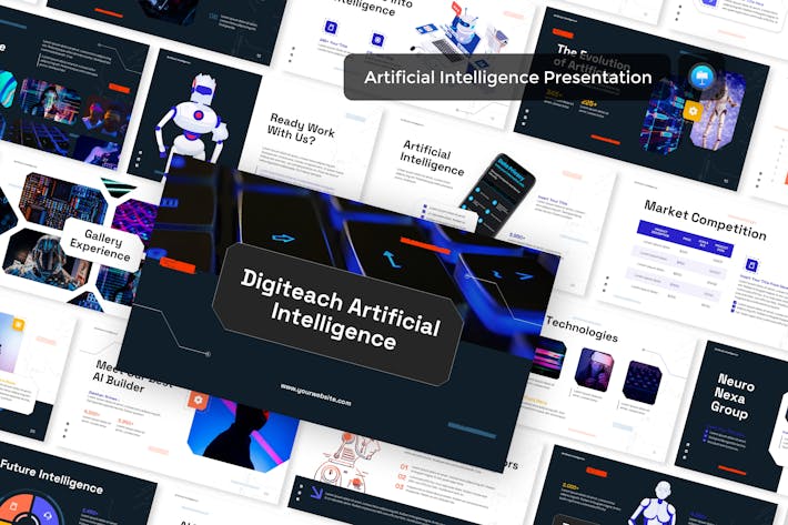 人工智能技术应用展示Keynote模板 - PPT派 人工智能技术应用展示Keynote模板 - PPT派