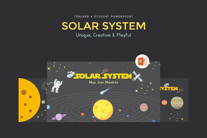 太阳系天文科学教育课程PPT模板 - PPT派
