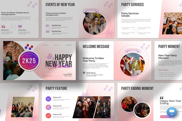 新年快乐节日庆典keynote模板 - PPT派