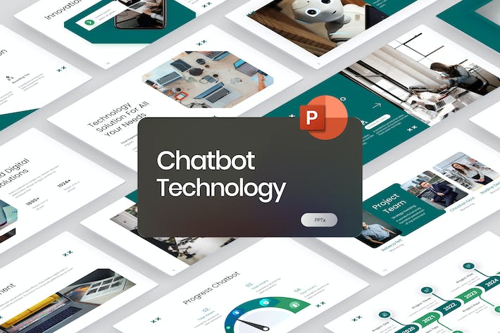 chatGPT大模型生成式对话人工智能聊天机器人技术PPT模板