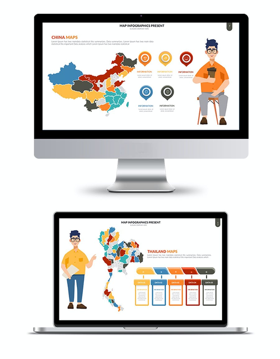 世界各国地图图形PPT模板 - PPT派 世界各国地图图形PPT模板 - PPT派