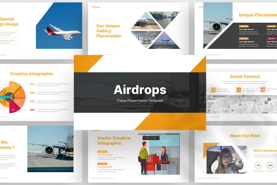 航空公司旅游度假数据分析keynote模板 - PPT派 航空公司旅游度假数据分析keynote模板 - PPT派